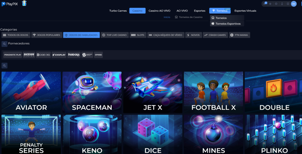 Playpix Casino – Seção de Jogos Crash
