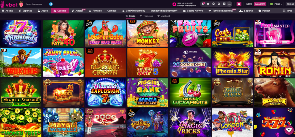 VBet Casino – Seção de Caça-Níqueis