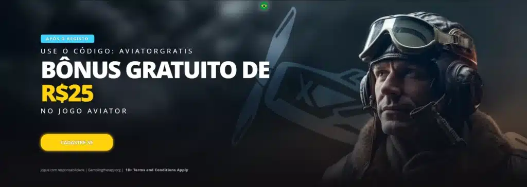 Bônus Gratuito de R$25 no Jogo Aviator