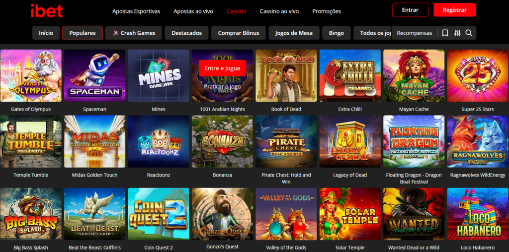 Ibet Casino – Seção de Caça-Níqueis