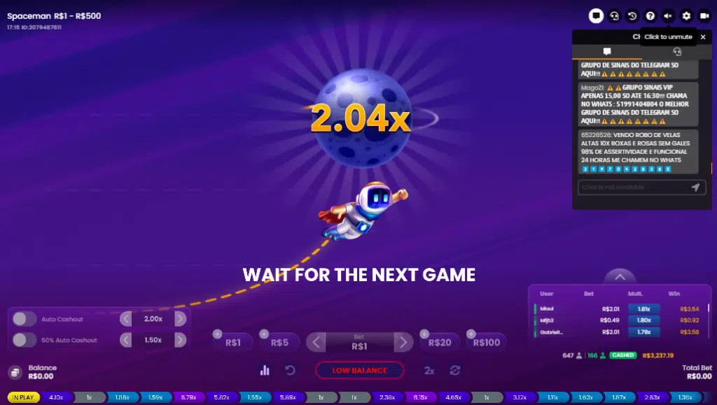 Betinia Casino – Seção de Jogos Crash