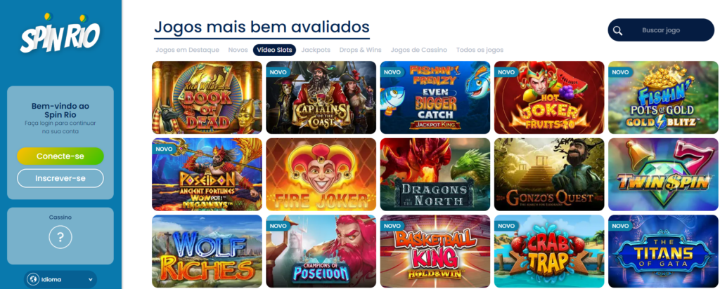 Spin Rio  Casino – Seção de Caça-Níqueis