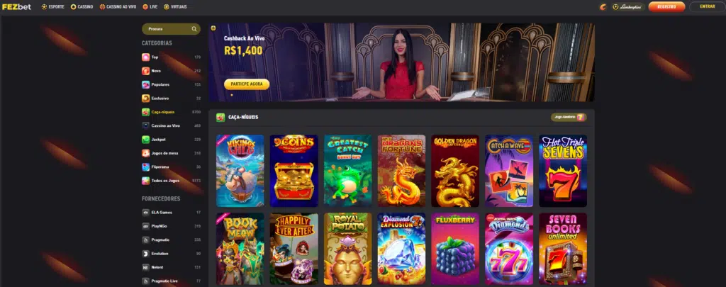 Fezbet Casino – Seção de Caça-Níqueis