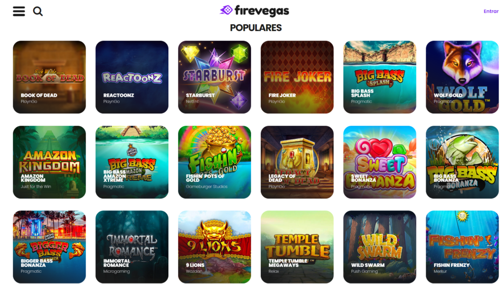 Firevegas Casino – Seção de Caça-Níqueis