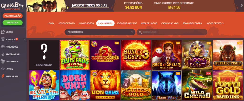 Gunsbet Casino – Seção de Caça-Níqueis