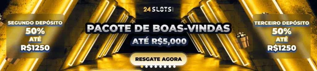 Pacote de bônus de boas-vindas - 24Slots Casino 