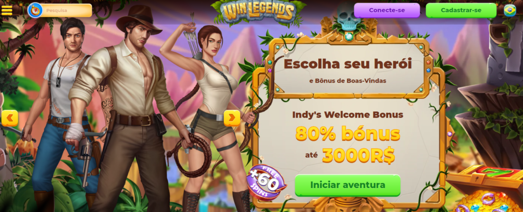 Bônus de boas-vindas - Winlegends Casino