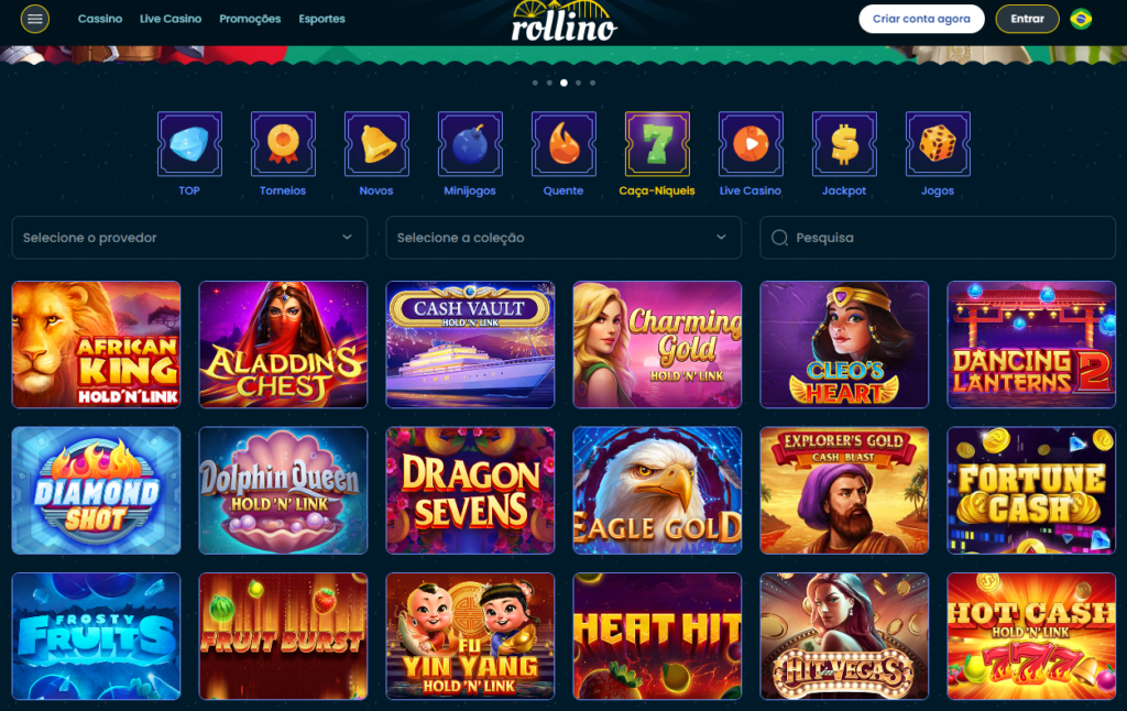 Rollino Casino – Seção de Caça-Níqueis