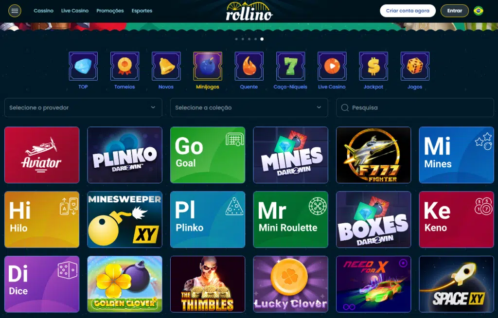 Rollino Casino – Seção de Jogos Crash