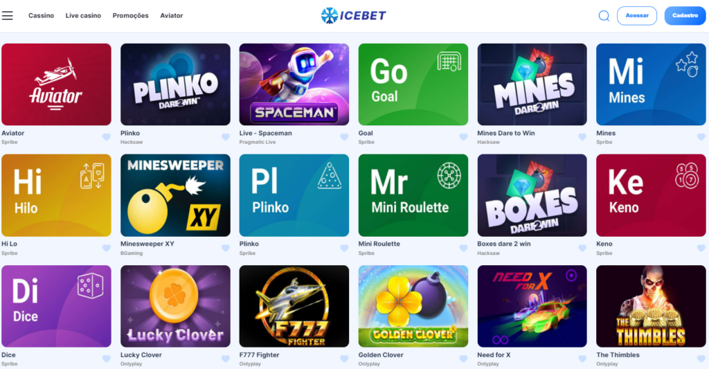 Icebet Casino – Seção de Jogos Crash