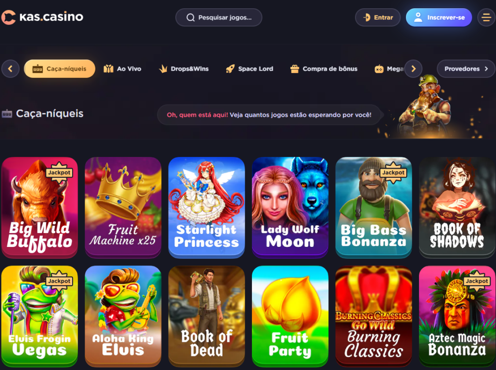 Kas.Casino – Seção de Caça-Níqueis