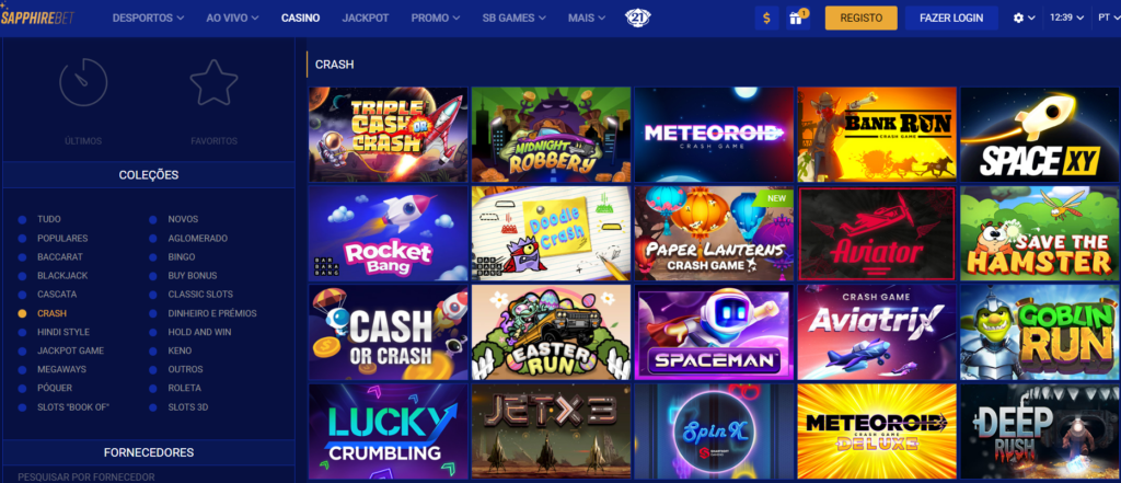 Sapphirebet Casino – Seção de Jogos Crash