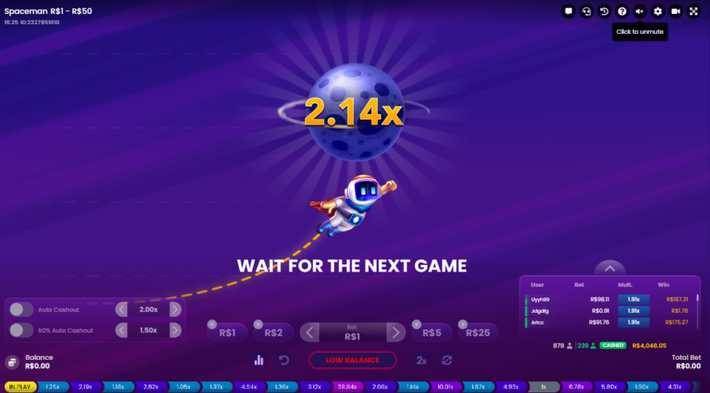 WinSpirit Casino – Seção de Jogos Crash