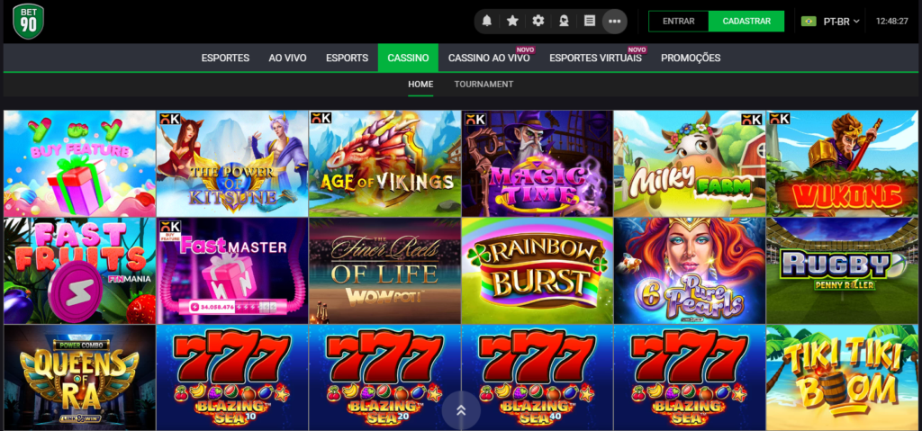 Bet90 Casino – Seção de Caça-Níqueis