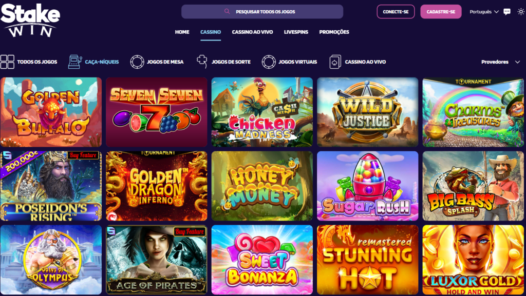 Stakewin.io Casino – Seção de Caça-Níqueis