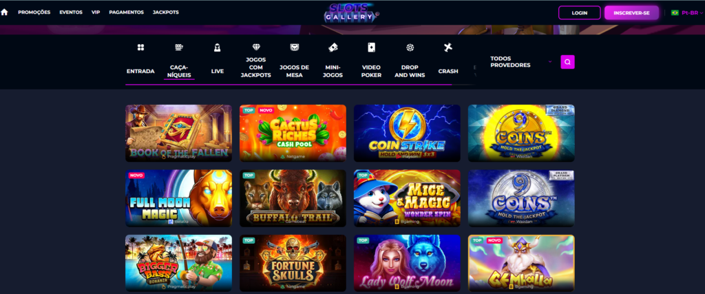 Slots Gallery Casino – Seção de Caça-Níqueis