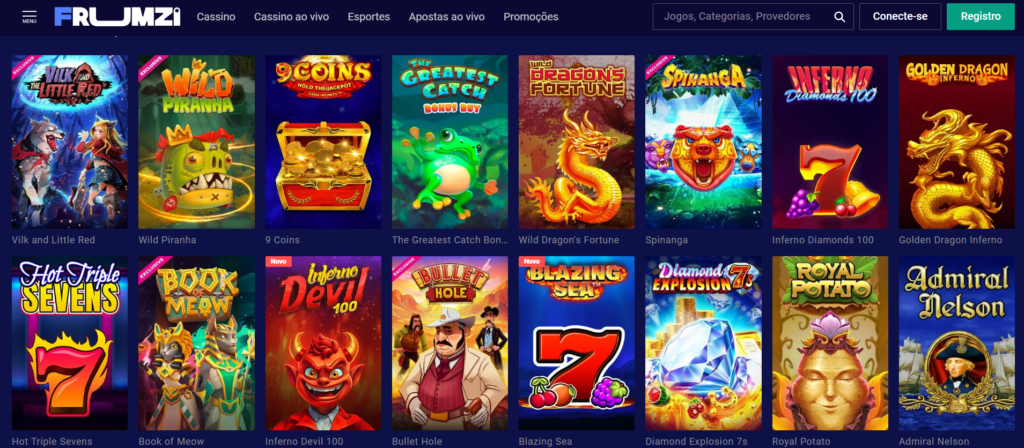 Frumzi Casino – Seção de Caça-Níqueis