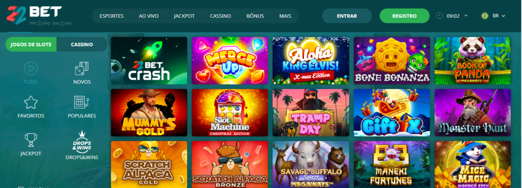 Seção de jogos crash - 22BET Casino