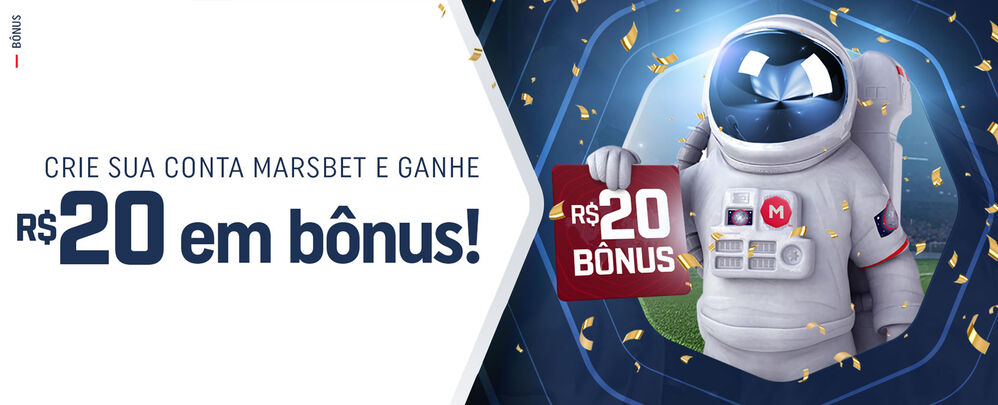 Marsbet Casino - Bônus de R$20 para novos jogadres