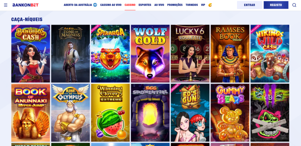 Seção de Jogos de Caça-Níqueis - Bankon Bet Casino