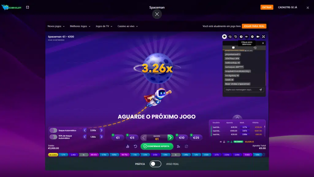 Seção de Jogos Crash - Cashalot Casino