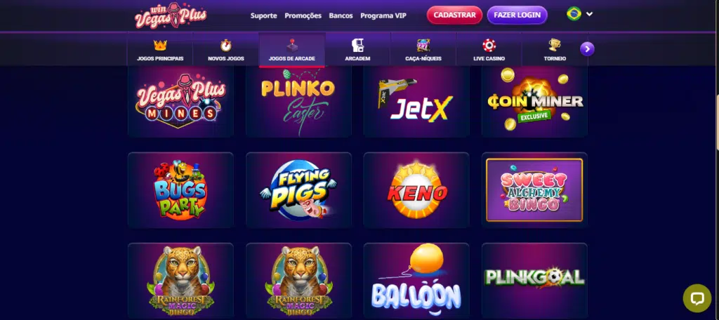 Seção de jogos crash - VegasPlus Casino