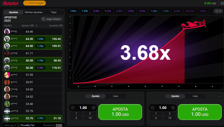 Seção de jogos crash - Kings of Sport Casino 