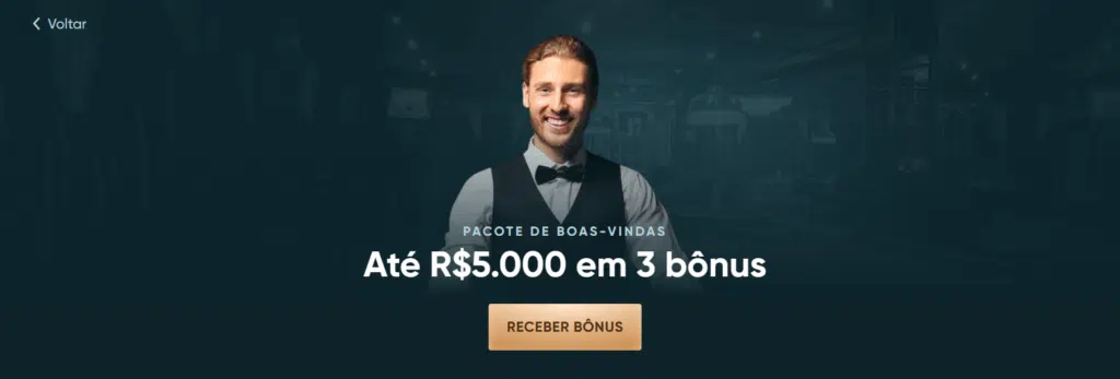 Pacote de Boas-Vindas - LegendPlay Casino