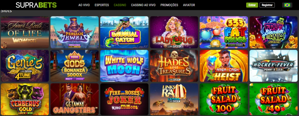 Seção de Jogos Caça-níqueis - SupraBets Casino