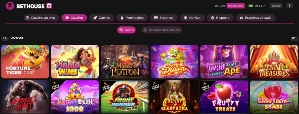 Seção de Jogos de Caça-níqueis - BetHouse Casino