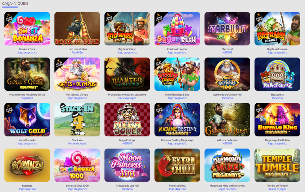 Seção de Jogos de Caça-Níqueis - QuickSlot Casino