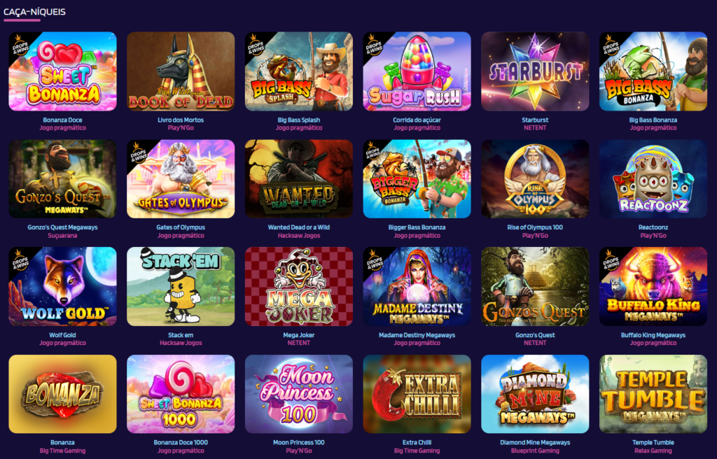 Seção de Jogos de Caça-Níqueis - Lyra Casino