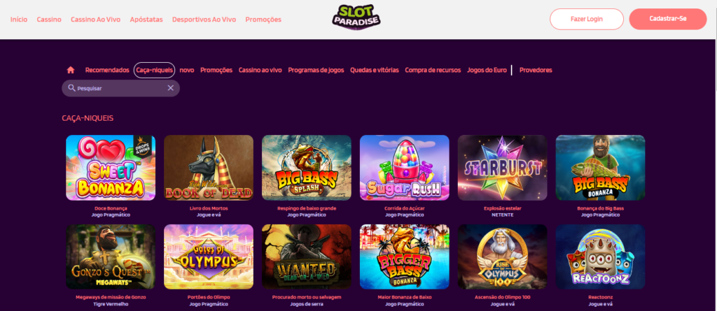 Seção de jogos crash - Slotparadise Casino