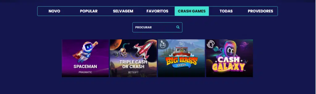 Seção de jogos crash - Tournaverse Casino